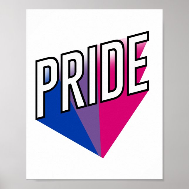 Affiche Explosion de la fierté bisexuelle (Devant)