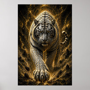 Affiche Explosion de puissance du Tigre Blanc - Esprit d'O