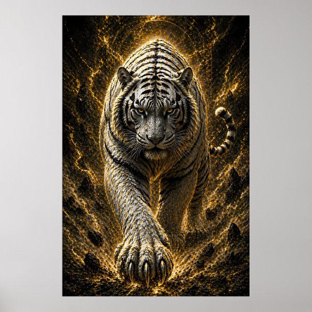 Affiche Explosion de puissance du Tigre Blanc - Esprit d'O (Devant)