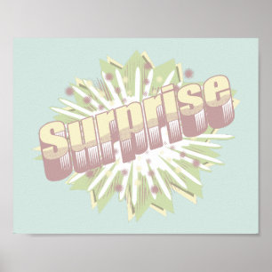 Affiche Explosion d'onomatopée surprise