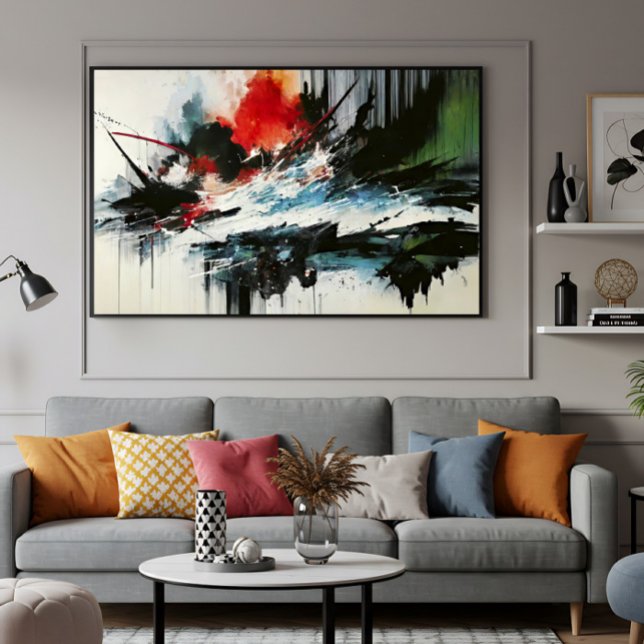 Affiche Explosion Océanique (Créateur téléchargé)