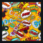 Affiche Explosions de bande dessinée rétro amusante dans l<br><div class="desc">Un design cool, tendance et amusant qui met le boum, le zap, le pow dans votre maison, votre vie et votre journée. Un excellent cadeau pour vous, vos amis ou votre famille. Conçu par ComicBookPop© sur www.zazzle.com/comicbookpop*</div>