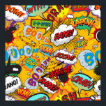 Affiche Explosions de bande dessinée rétro amusante dans l<br><div class="desc">Un design cool,  tendance et amusant qui met le boum,  le zap,  le pow dans votre maison,  votre vie et votre journée. Un excellent cadeau pour vous,  vos amis ou votre famille. Conçu par ComicBookPop© sur www.zazzle.com/comicbookpop*</div>