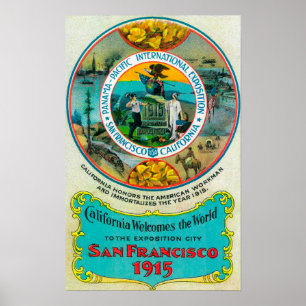 Affiche Expo internationale Pacifique 2 du Panama