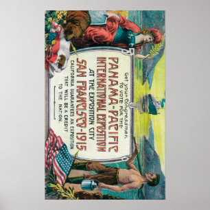 Affiche Expo internationale Pacifique du Panama