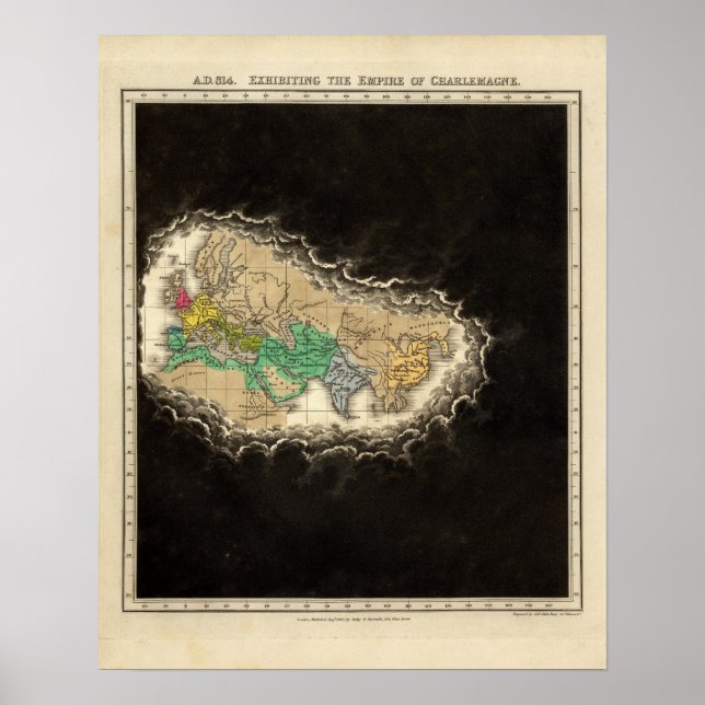 Affiche Exposer L'Empire de Charlemagne 814 AD (Devant)