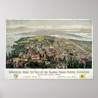 Affiche Exposition Alaska-Yukon-Pacifique 1909