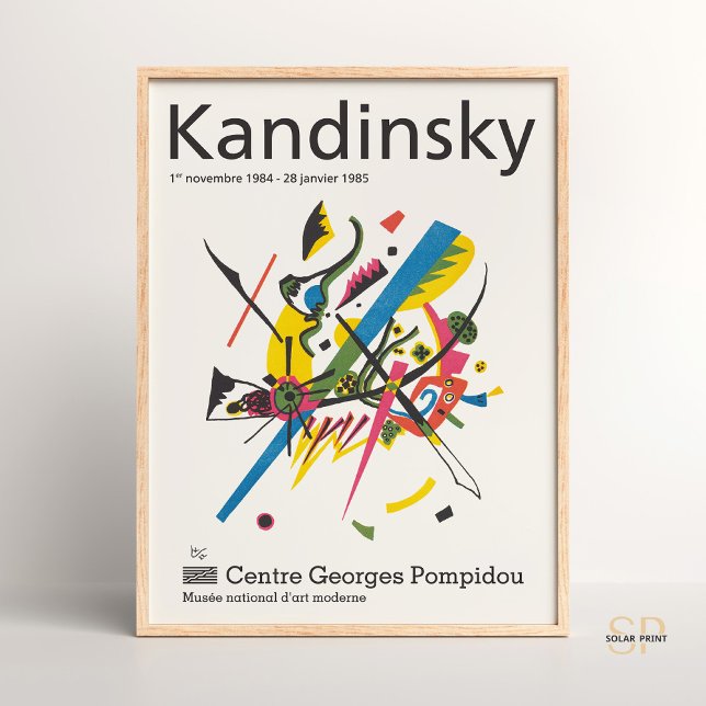 Affiche Exposition Bauhaus Imprimer Wassily Kandinsky (Créateur téléchargé)