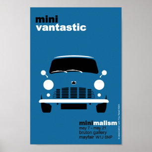 Affiche Exposition classique Austin Mini Van