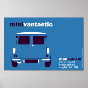 Affiche Exposition classique de mini van