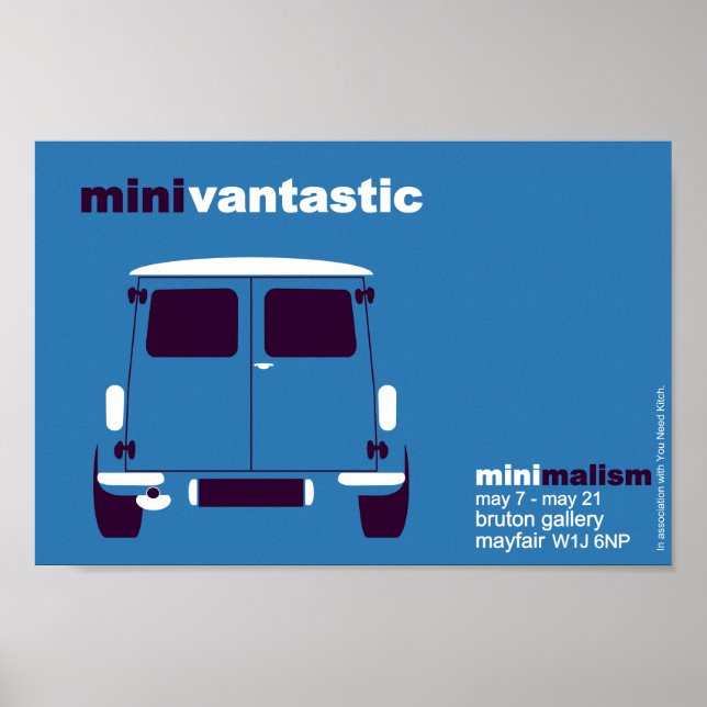 Affiche Exposition classique de mini van (Devant)