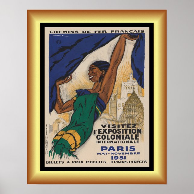 Affiche Exposition coloniale internationale ~ Paris ~ (Devant)