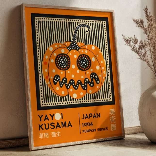 Affiche Exposition de citrouilles de Yayoi Kusama Hallowee (Créateur téléchargé)