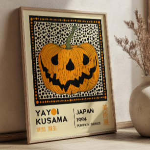 Affiche Exposition de citrouilles Pop Art de Yayoi Kusama