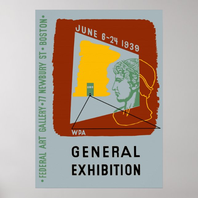 Affiche Exposition de design américain à Boston (Devant)