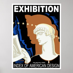 Affiche Exposition de design américain à Philadelphie
