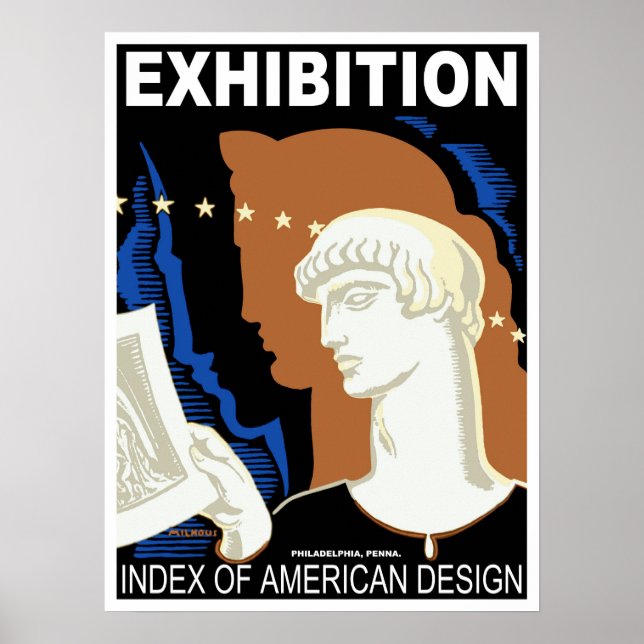 Affiche Exposition de design américain à Philadelphie (Devant)