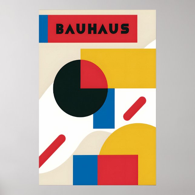 Affiche Exposition de Design Bauhaus Allemagne 192 (Devant)