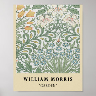 Affiche Exposition de jardin vintage William Morris