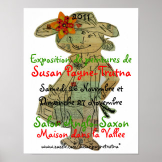 Affiche Exposition de Peintures de Susan Payne-Trutna