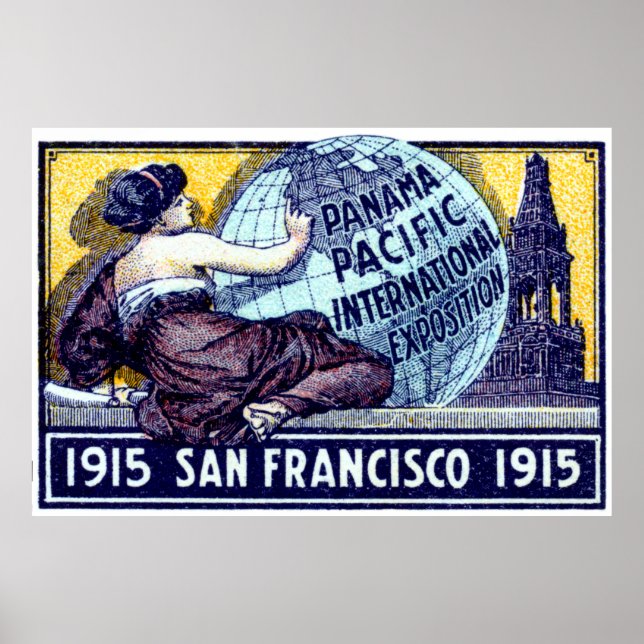 Affiche Exposition de San Francisco 1915 (Devant)