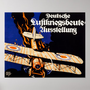 Affiche Exposition Du Pillage Allemand De La Guerre Aérien