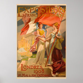 Affiche Exposition franco-britannique de Londres - Tirages