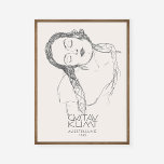 Affiche Exposition Gustav Klimt Half Figure Young Woman<br><div class="desc">Gustav Klimt Demi-figure d'une exposition pour jeunes femmes Imprimer</div>