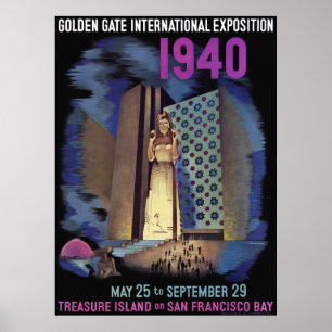 Affiche Exposition internationale du Golden Gate de 1940