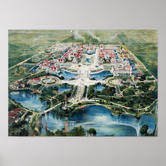 Affiche Exposition panaméricaine - Salon mondial de Buffal (Devant)