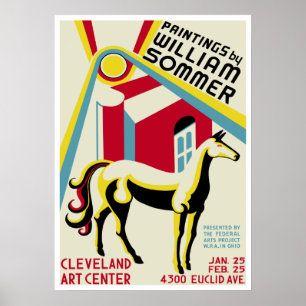 Affiche Exposition William Sommer