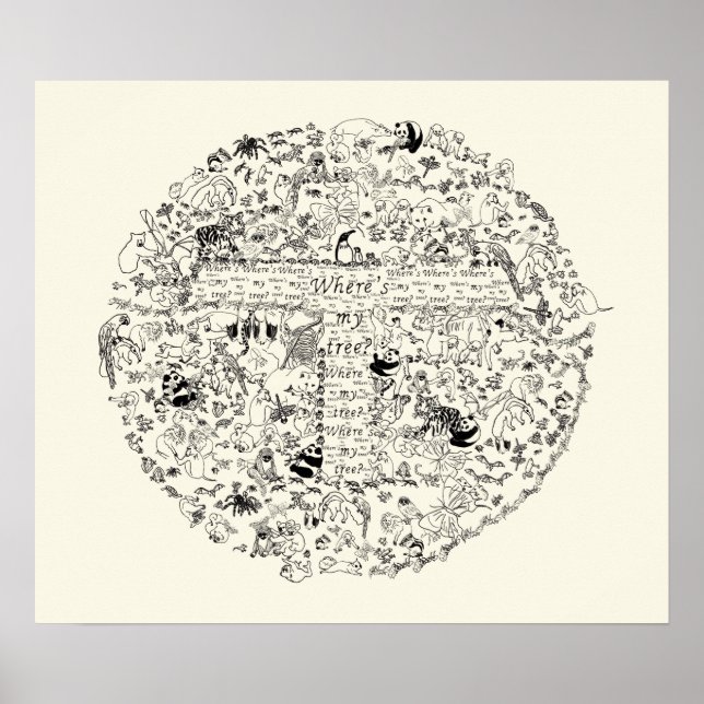 Affiche Express Animals Trees (Devant)