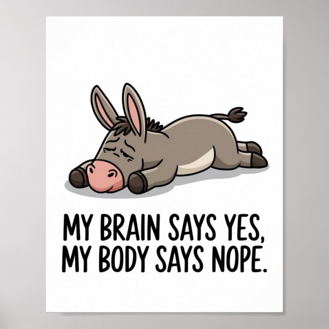 Affiche Expression fatiguée (Devant)