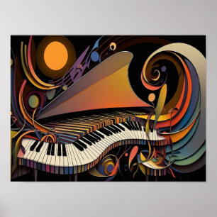 Affiche Expressions de l'affiche murale de jazz