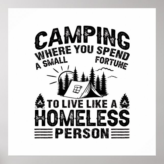 Affiche Expressions drôles de camping (Devant)