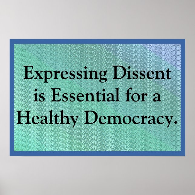Affiche Exprimer la dissidence (Devant)