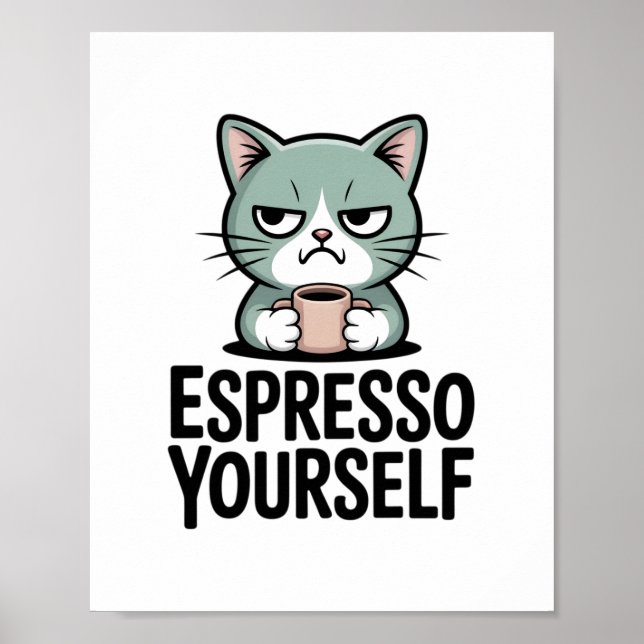 Affiche Exprimez-vous avec un expresso (Devant)