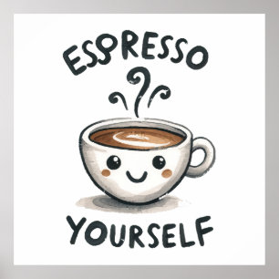 Affiche Exprimez-vous café