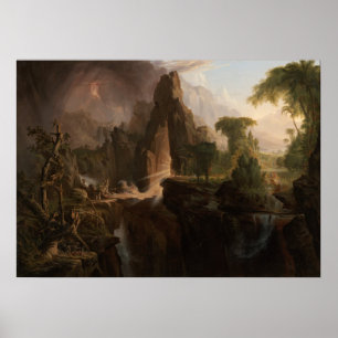 Affiche Expulsion d'Eden (1828) — Thomas Cole