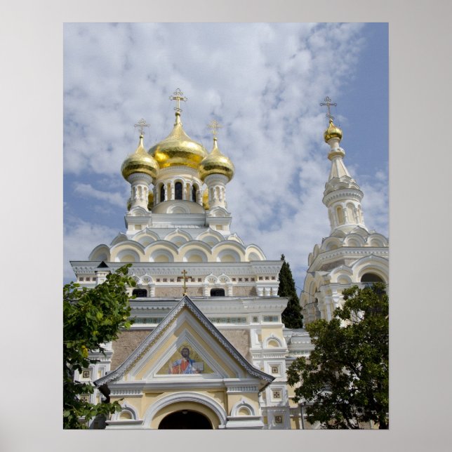 Affiche Extérieur de la cathédrale Saint-Alexandre-Nevski (Devant)