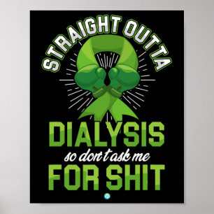 Affiche Extérieur Droit Dialyse Maladie du rein Patient Fu