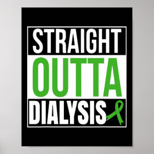 Affiche Extérieur Droit Dialyse Maladie du rein Patient Fu