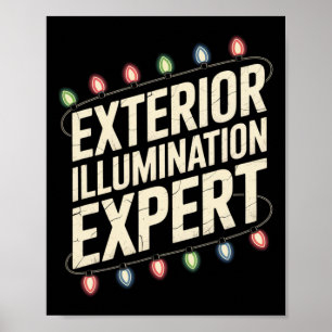 Affiche Extérieur Illumination Expert Saison de Noël Humo
