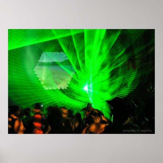 Affiche extérieure lumières laser (Devant)
