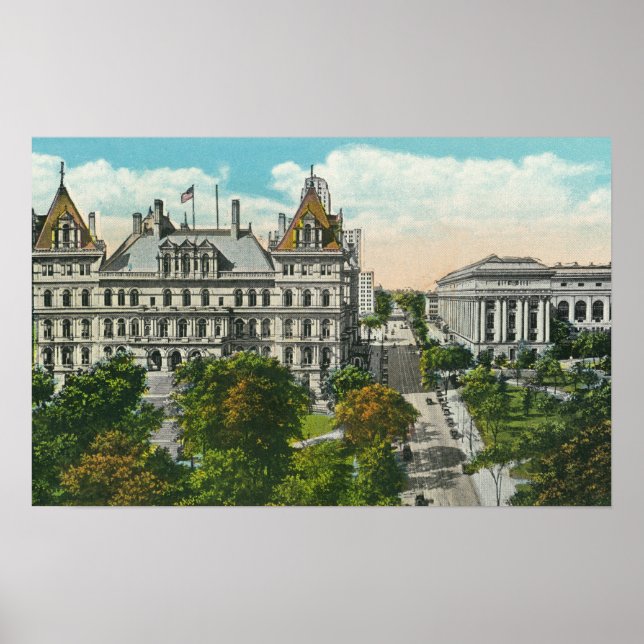 Affiche Exterior View of State Capitol & Educational (Devant)
