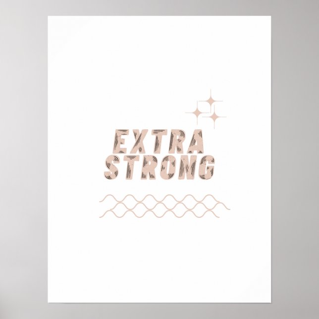 Affiche Extra Strong – Unbreakable Mindset (Devant)