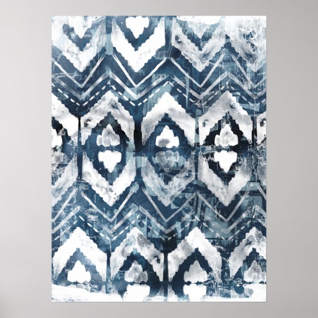 Affiche Extraction d'Indigo - Géométrique (Devant)