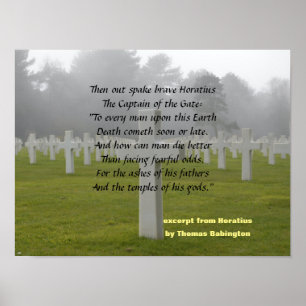 Affiche Extrait De Horatius