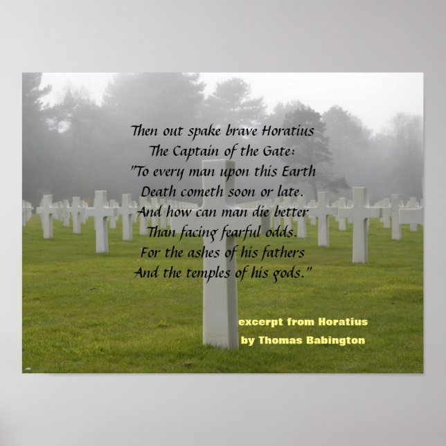 Affiche Extrait De Horatius (Devant)