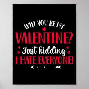 Affiche Extraordinaire anti-Valentin amour Sarcastique Quo